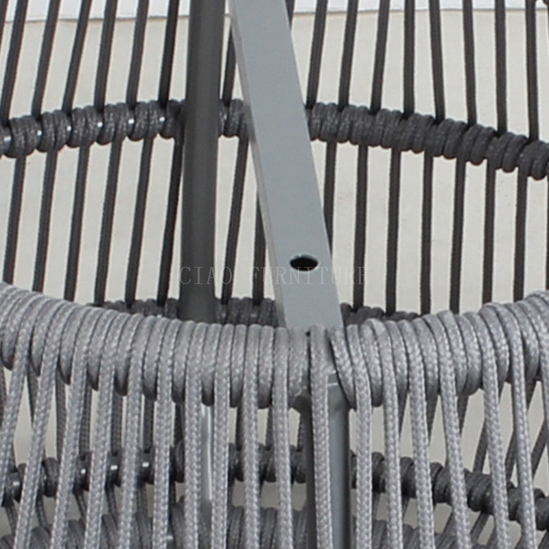 Rope grey stylish hotel outdoor table