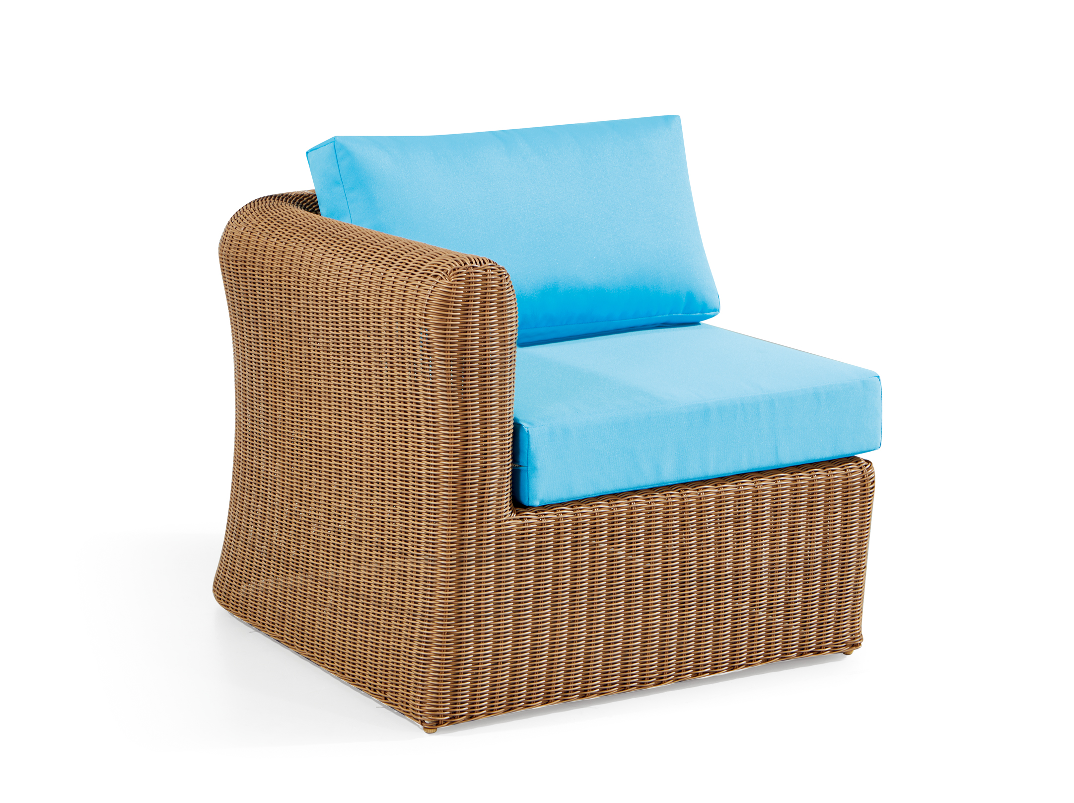 Outdoor backyard sectional wicker sofa