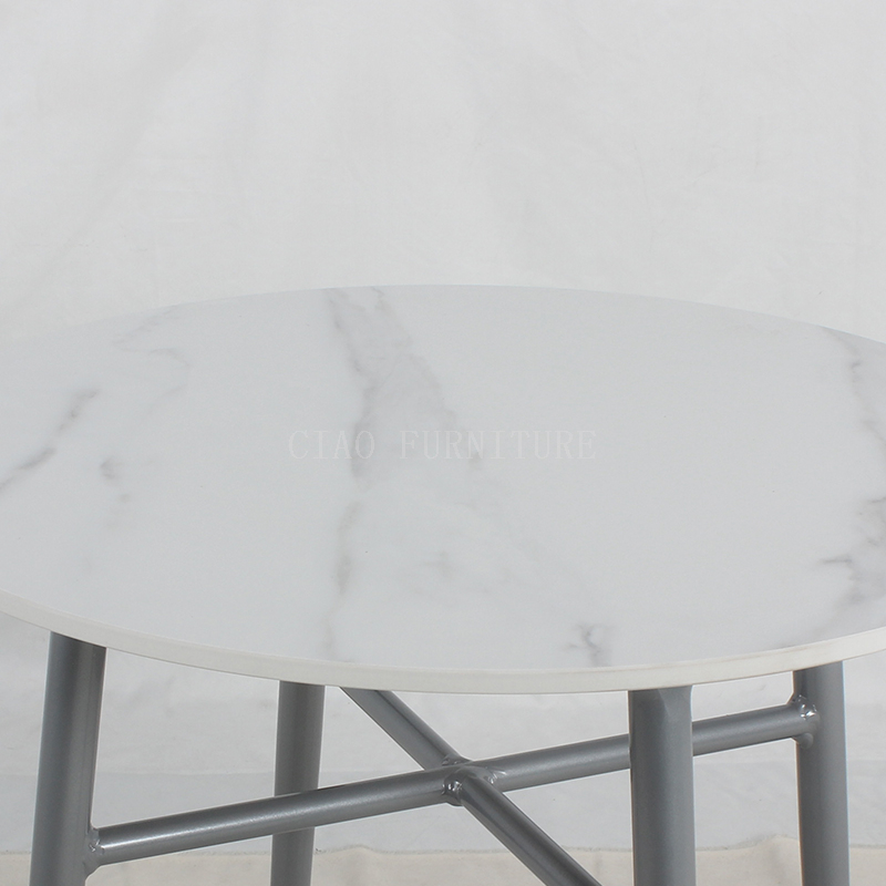 Round slate modern Outdoor bar table