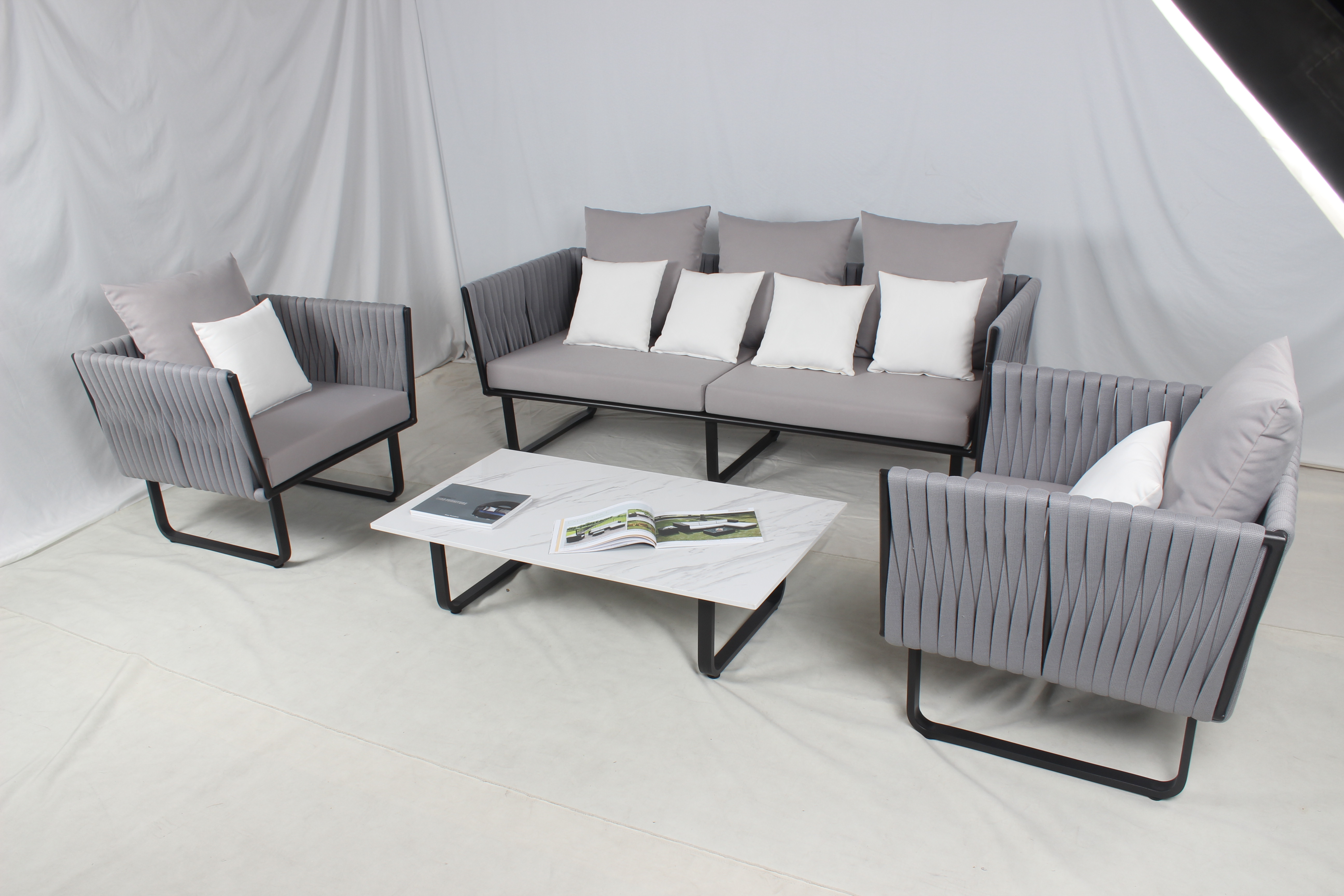 Belt grey fashion outdoor sofa set