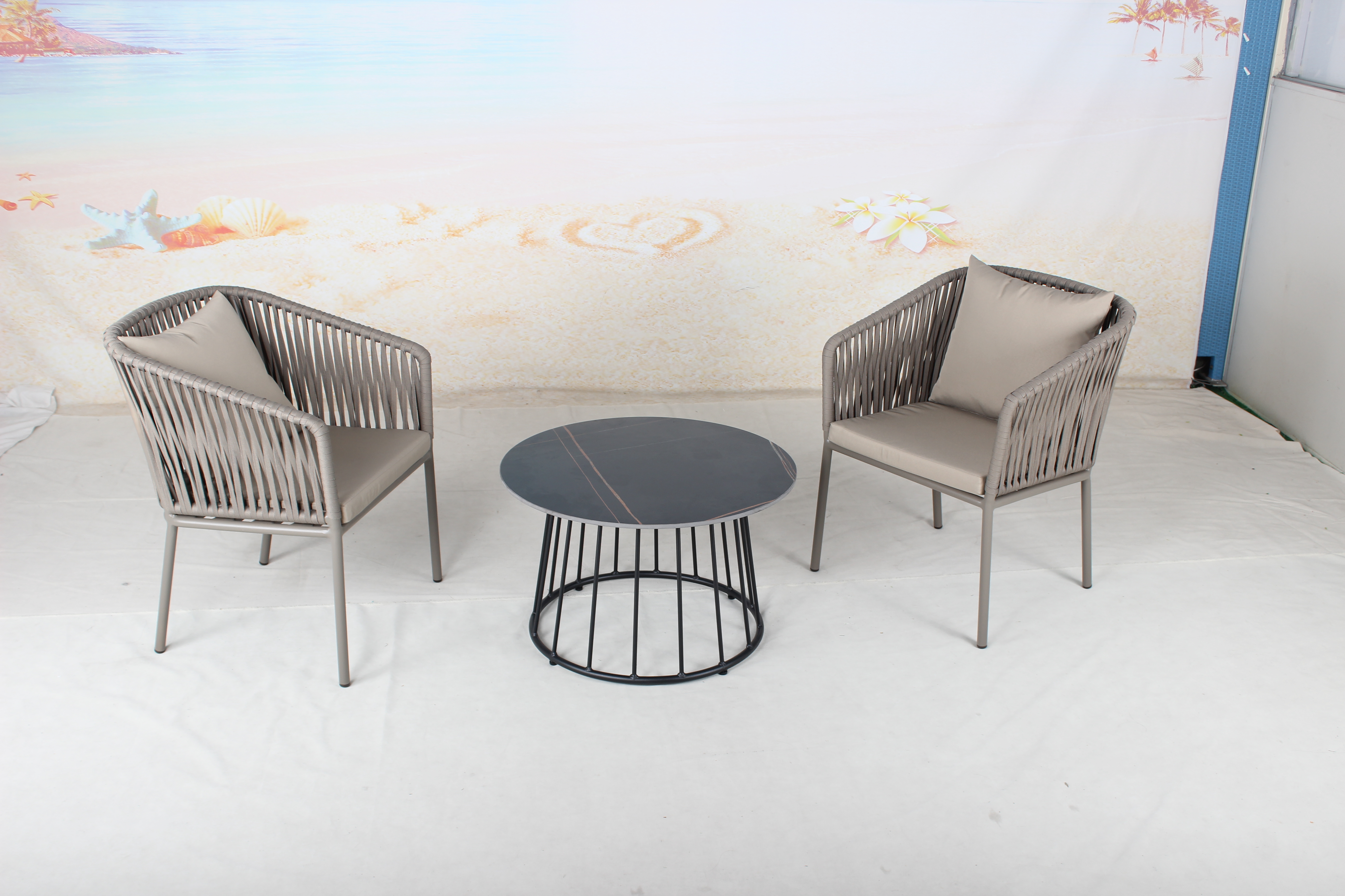 Leisure outdoor garden coffee table chairs set