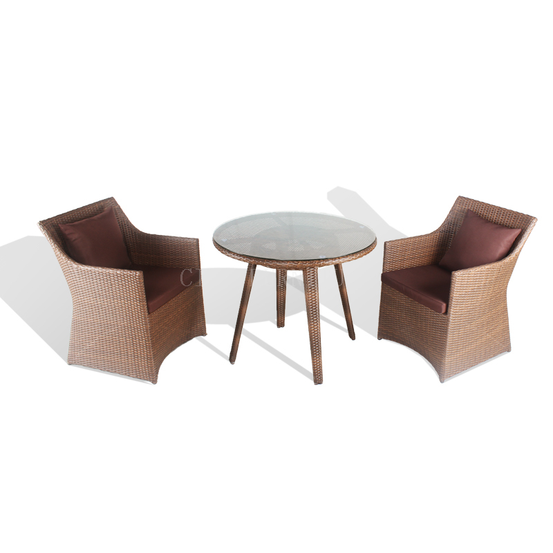 Garden outdoor wicker dining set
