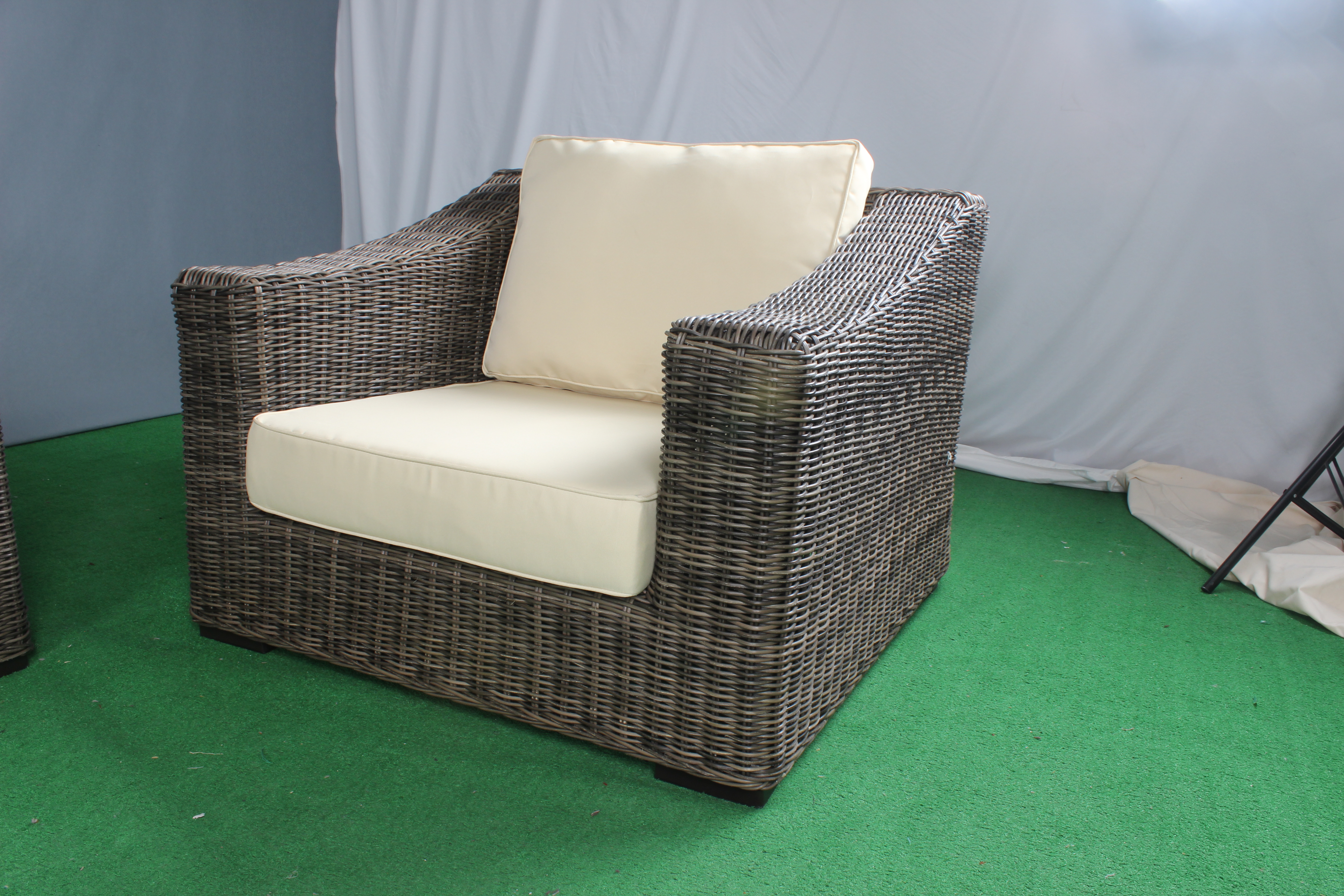 3 piece rattan outdoor garden lounge sofa set